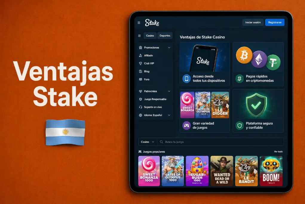 Ventajas de stake casino Argentina